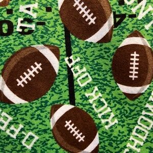 Football cotton flannel fabric 2 yards
